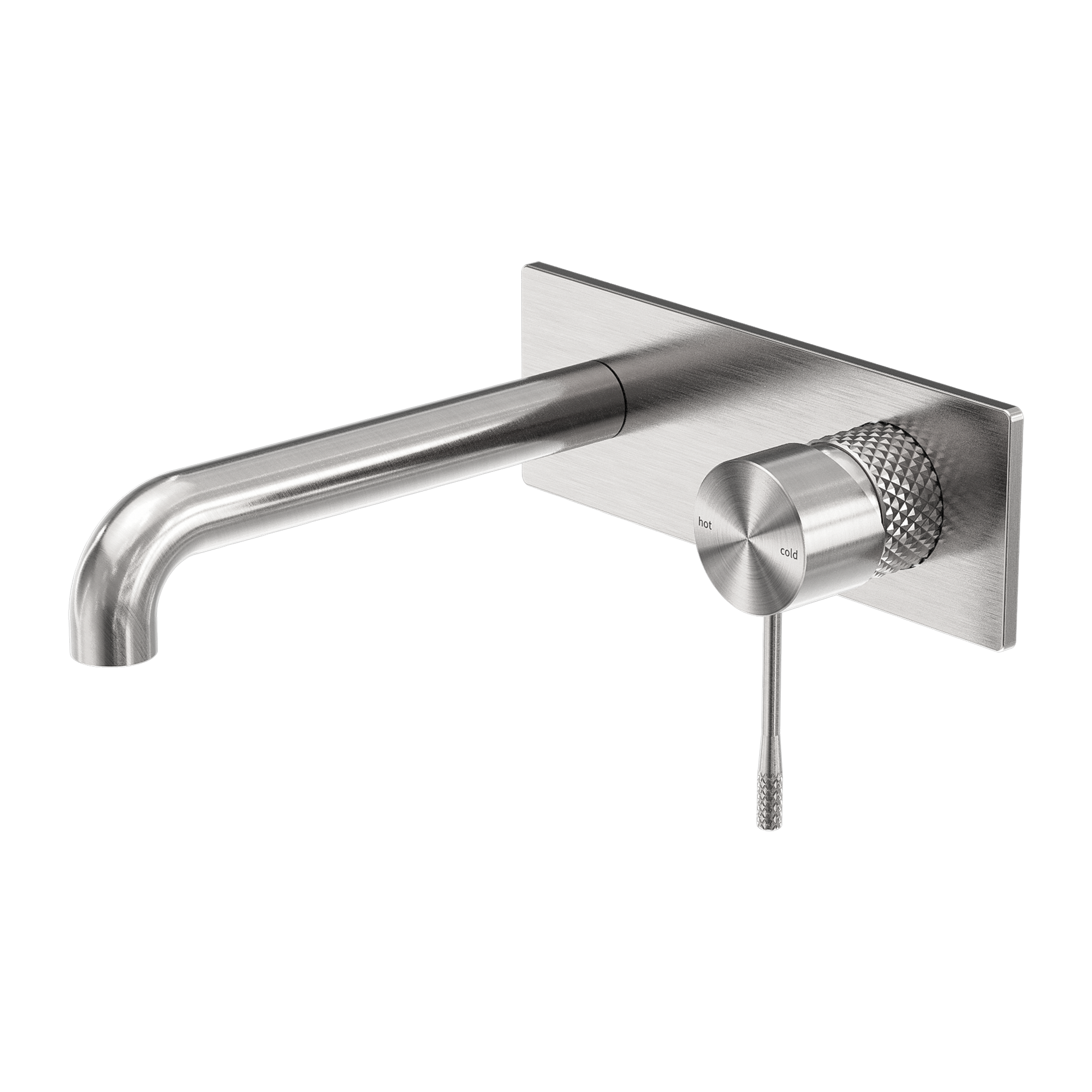 NERO OPAL WALL BASIN/ BATH MIXER BRUSHED NICKEL (AVAILABLE IN 120MM, 160MM, 185MM, 230MM AND 260MM)