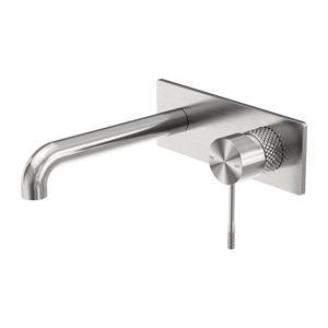 NERO OPAL WALL BASIN/ BATH MIXER BRUSHED NICKEL (AVAILABLE IN 120MM, 160MM, 185MM, 230MM AND 260MM)