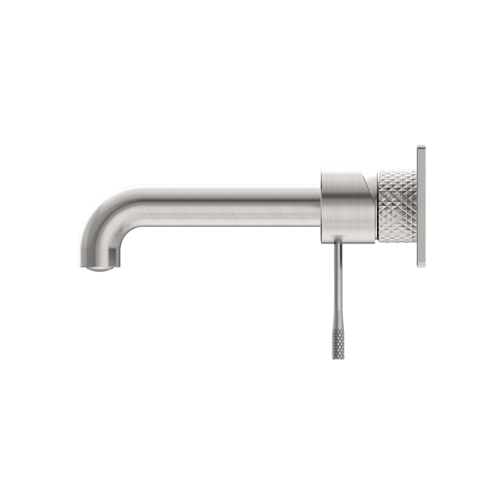 NERO OPAL WALL BASIN/ BATH MIXER BRUSHED NICKEL (AVAILABLE IN 120MM, 160MM, 185MM, 230MM AND 260MM)
