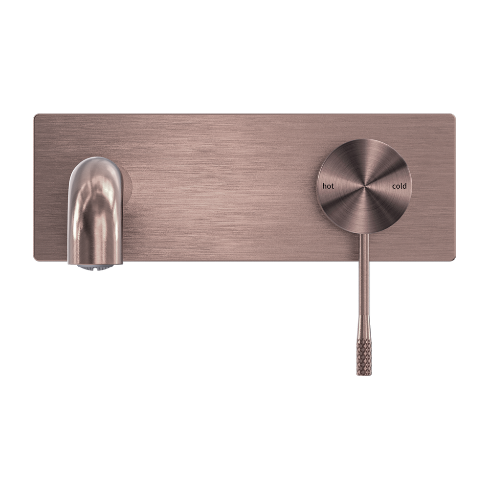 NERO OPAL WALL BASIN/ BATH MIXER BRUSHED BRONZE (AVAILABLE IN 120MM, 160MM, 185MM, 230MM AND 260MM)