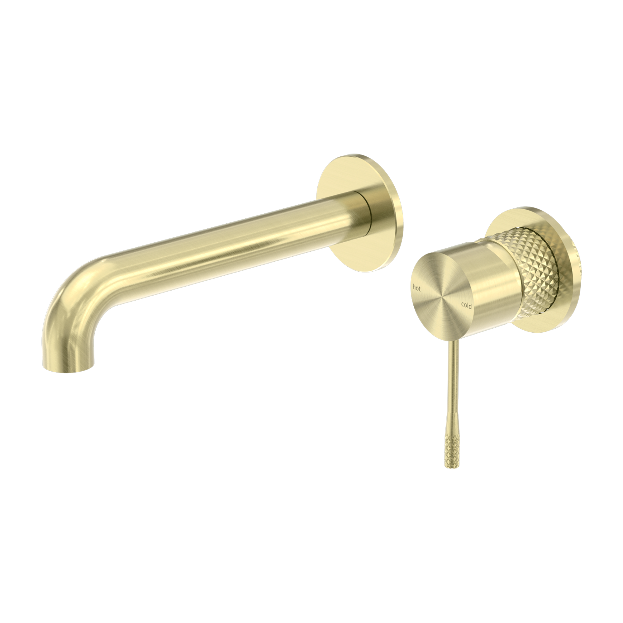 NERO OPAL WALL BASIN/ BATH MIXER SEPARATE BACK PLATE BRUSHED GOLD (AVAILABLE IN 120MM, 160MM, 185MM, 230MM AND 260MM)