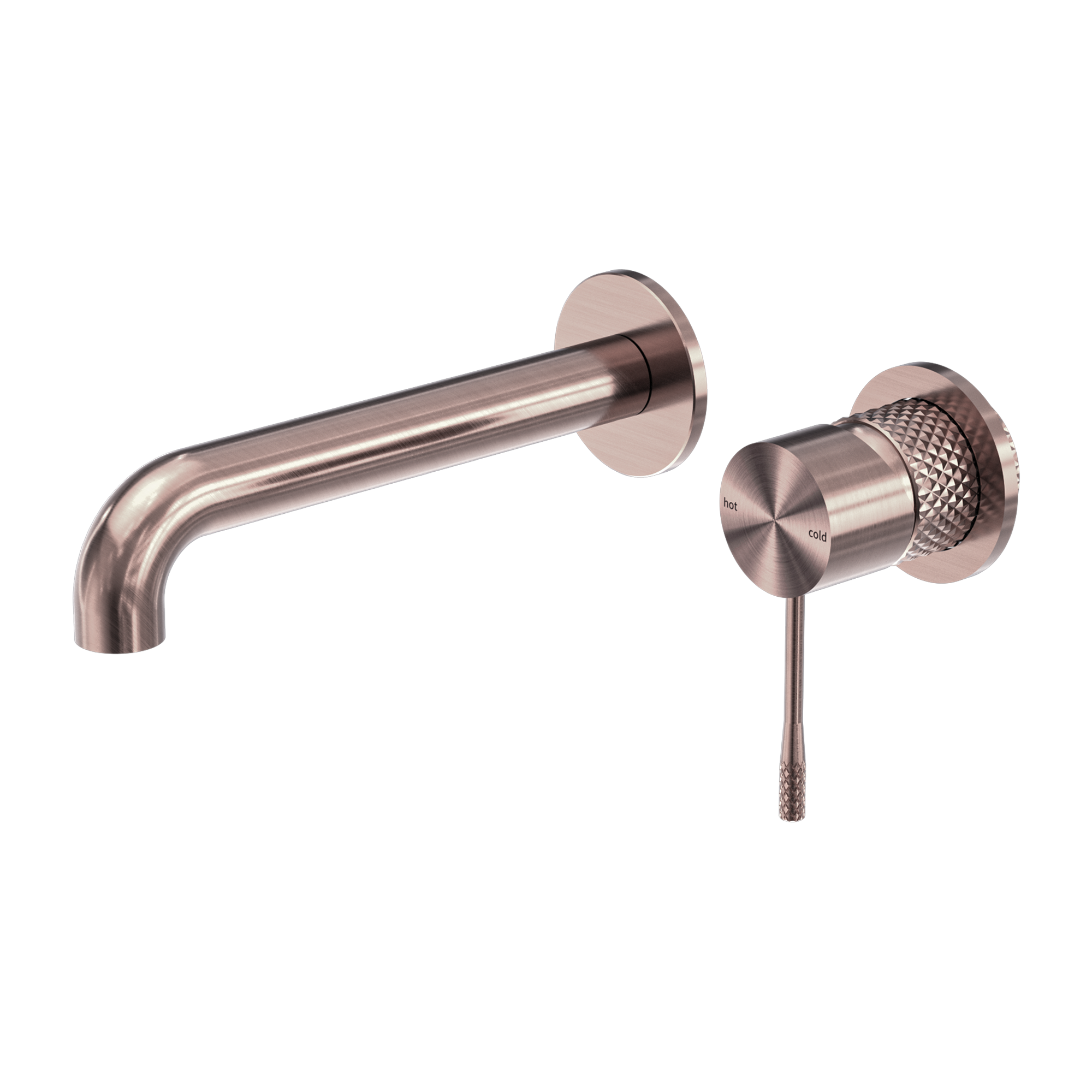 NERO OPAL WALL BASIN/ BATH MIXER SEPARATE BACK PLATE BRUSHED BRONZE (AVAILABLE IN 120MM, 160MM, 185MM, 230MM AND 260MM)