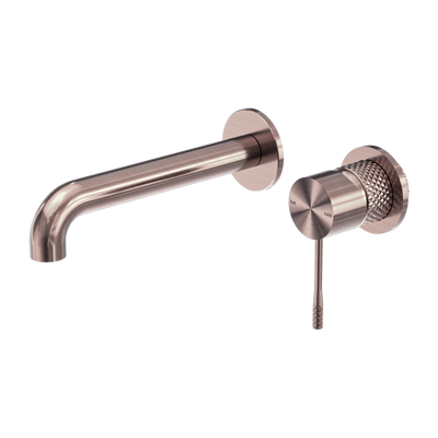 NERO OPAL WALL BASIN/ BATH MIXER SEPARATE BACK PLATE BRUSHED BRONZE (AVAILABLE IN 120MM, 160MM, 185MM, 230MM AND 260MM)