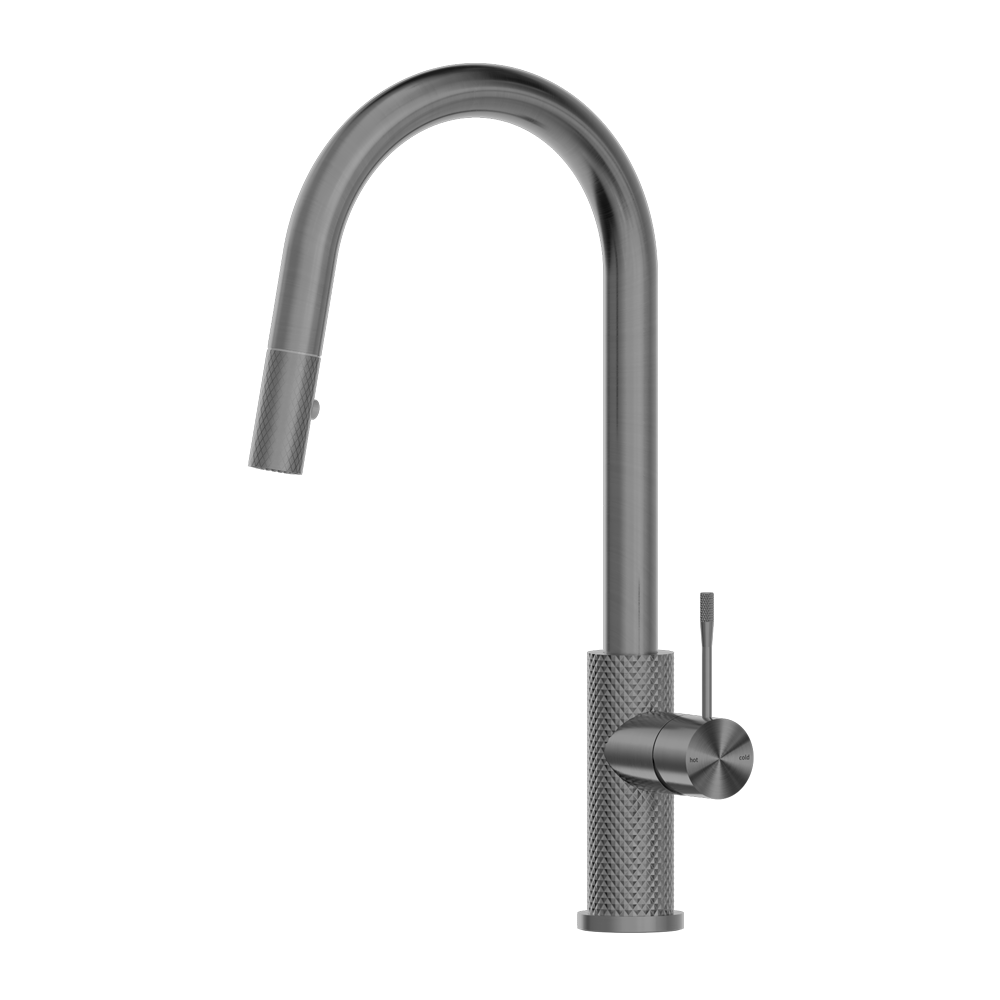 NERO OPAL PULL OUT SINK MIXER 452MM GRAPHITE