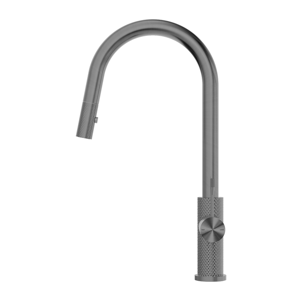 NERO OPAL PULL OUT SINK MIXER 452MM GRAPHITE