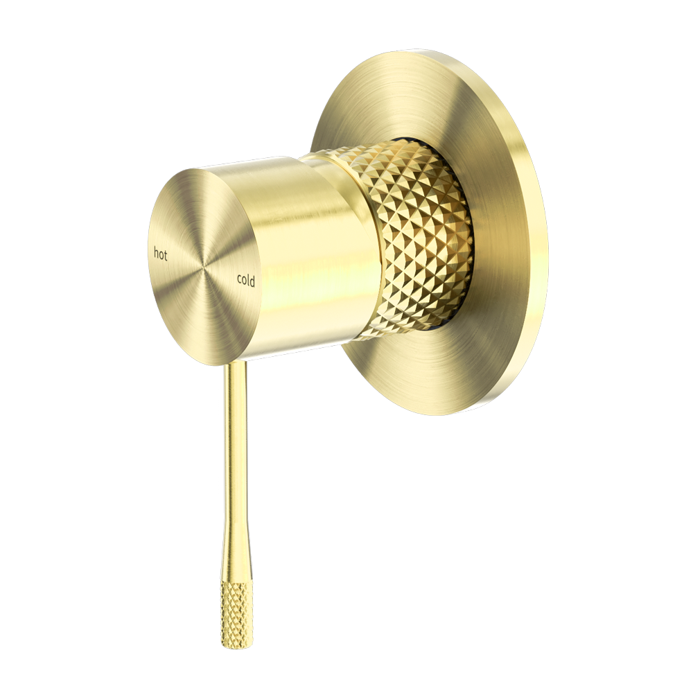 NERO OPAL SHOWER MIXER PLATE BRUSHED GOLD
