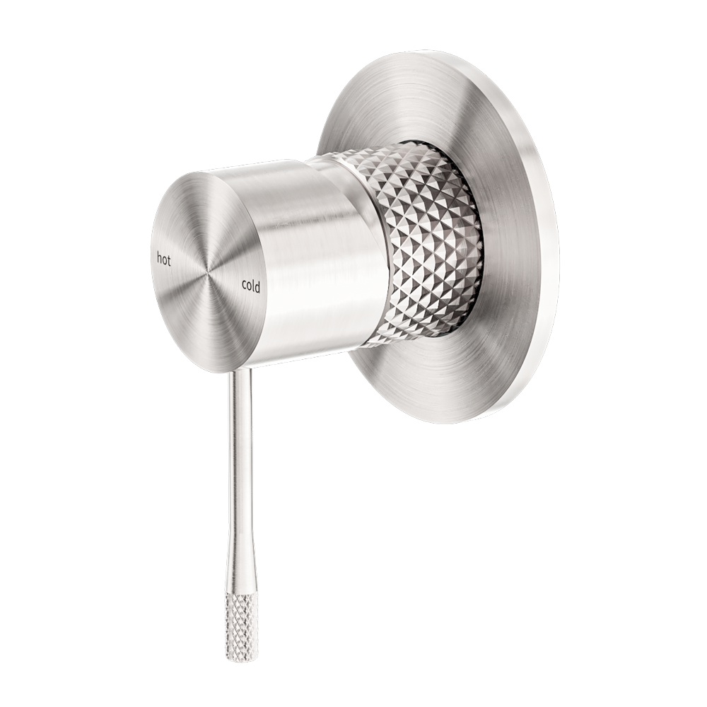 NERO OPAL SHOWER MIXER PLATE BRUSHED NICKEL
