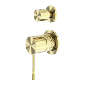 NERO OPAL SHOWER MIXER DIVERTER SEPARATE PLATE BRUSHED GOLD