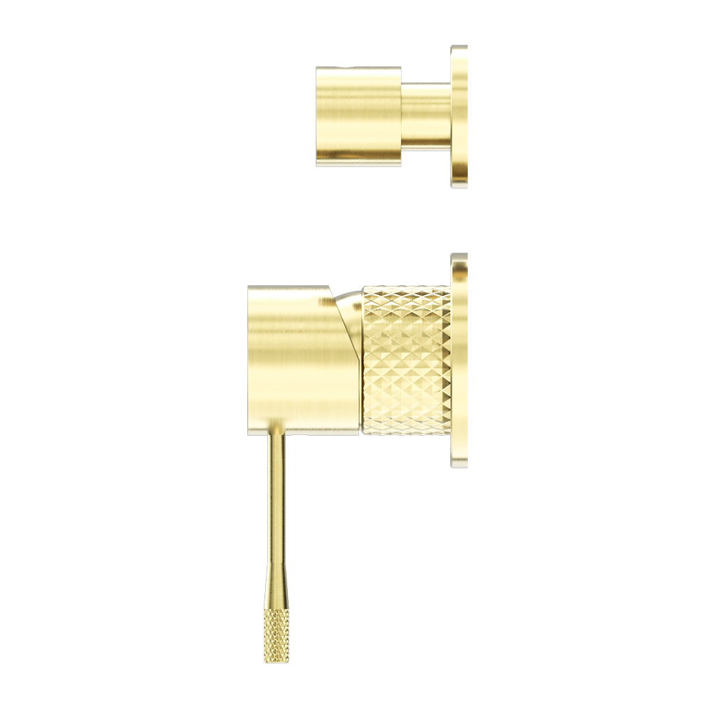 NERO OPAL SHOWER MIXER DIVERTER SEPARATE PLATE BRUSHED GOLD