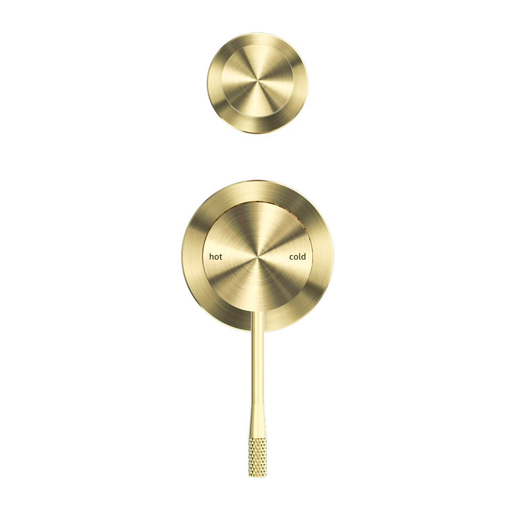 NERO OPAL SHOWER MIXER DIVERTER SEPARATE PLATE BRUSHED GOLD
