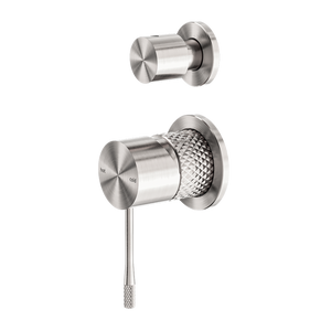 NERO OPAL SHOWER MIXER DIVERTER SEPARATE PLATE BRUSHED NICKEL