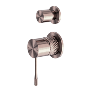 NERO OPAL SHOWER MIXER DIVERTER SEPARATE PLATE BRUSHED BRONZE