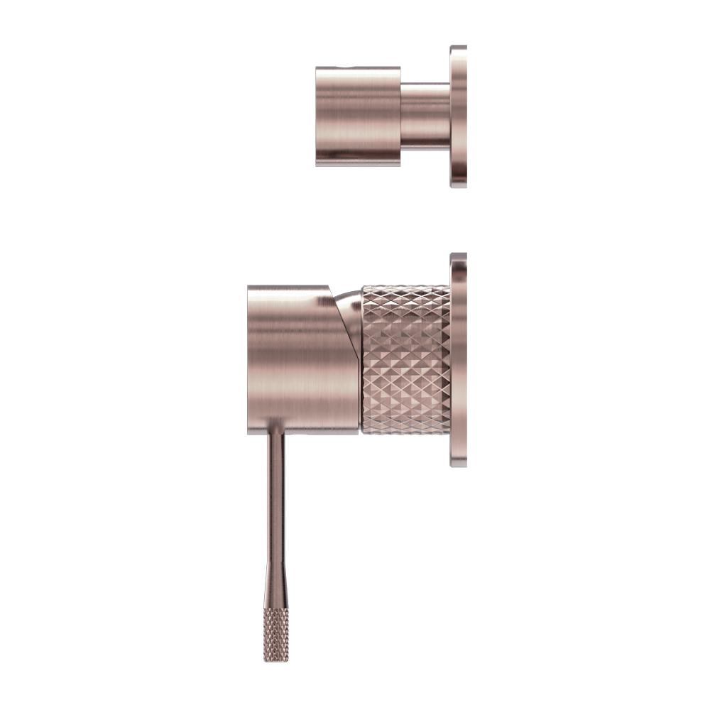 NERO OPAL SHOWER MIXER DIVERTER SEPARATE PLATE BRUSHED BRONZE