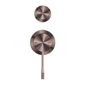 NERO OPAL SHOWER MIXER DIVERTER SEPARATE PLATE BRUSHED BRONZE