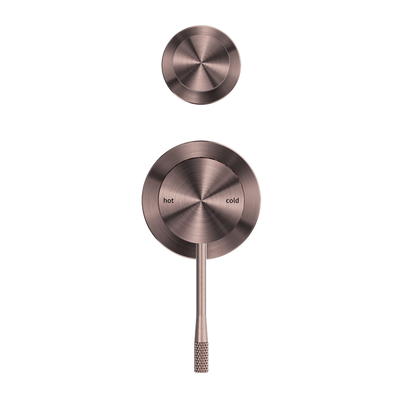 NERO OPAL SHOWER MIXER DIVERTER SEPARATE PLATE BRUSHED BRONZE