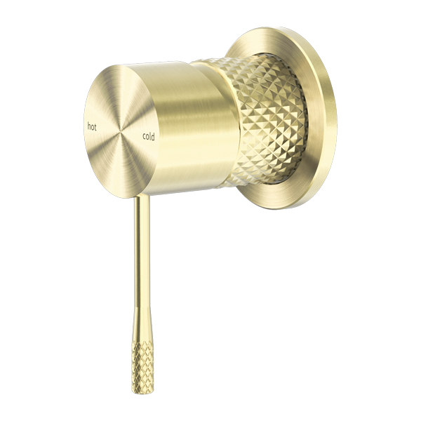NERO OPAL SHOWER MIXER PLATE 60MM BRUSHED GOLD
