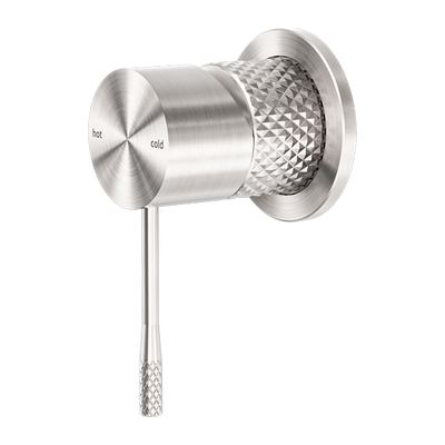 NERO OPAL SHOWER MIXER PLATE BRUSHED NICKEL