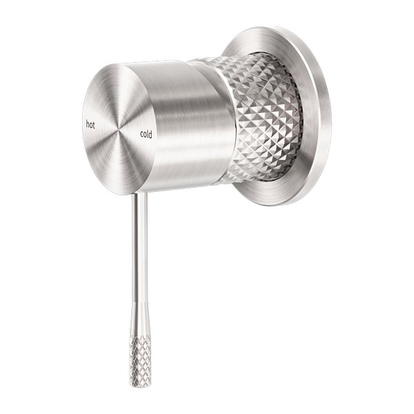 NERO OPAL SHOWER MIXER PLATE BRUSHED NICKEL
