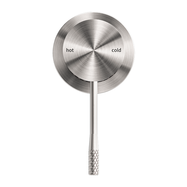 NERO OPAL SHOWER MIXER PLATE 60MM BRUSHED NICKEL