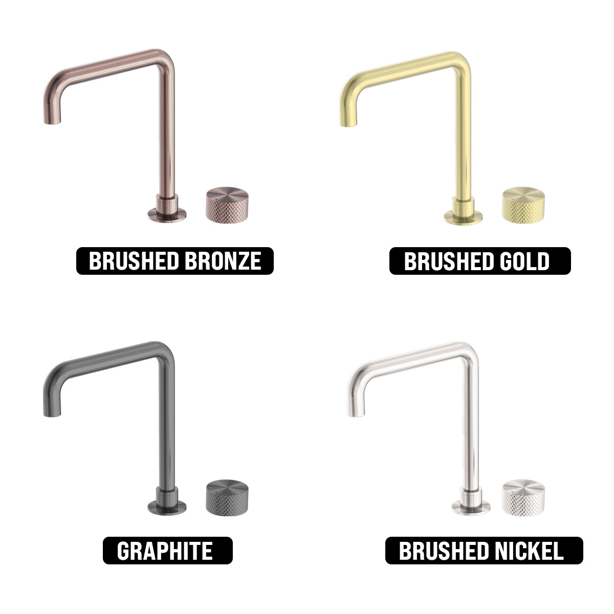 NERO OPAL PROGRESSIVE TALL BASIN SET 270MM BRUSHED BRONZE