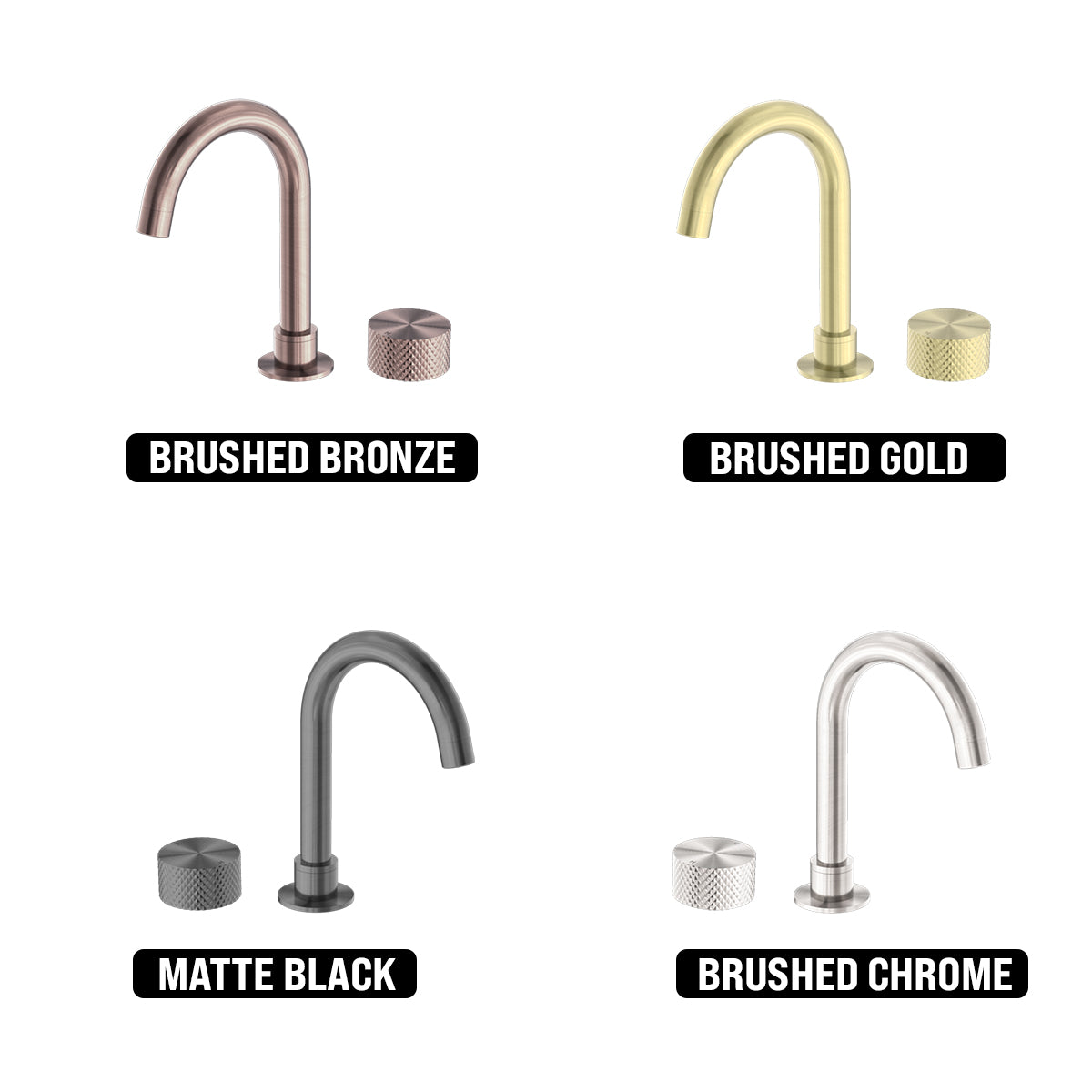 NERO OPAL PROGRESSIVE BASIN SET 230MM BRUSHED BRONZE
