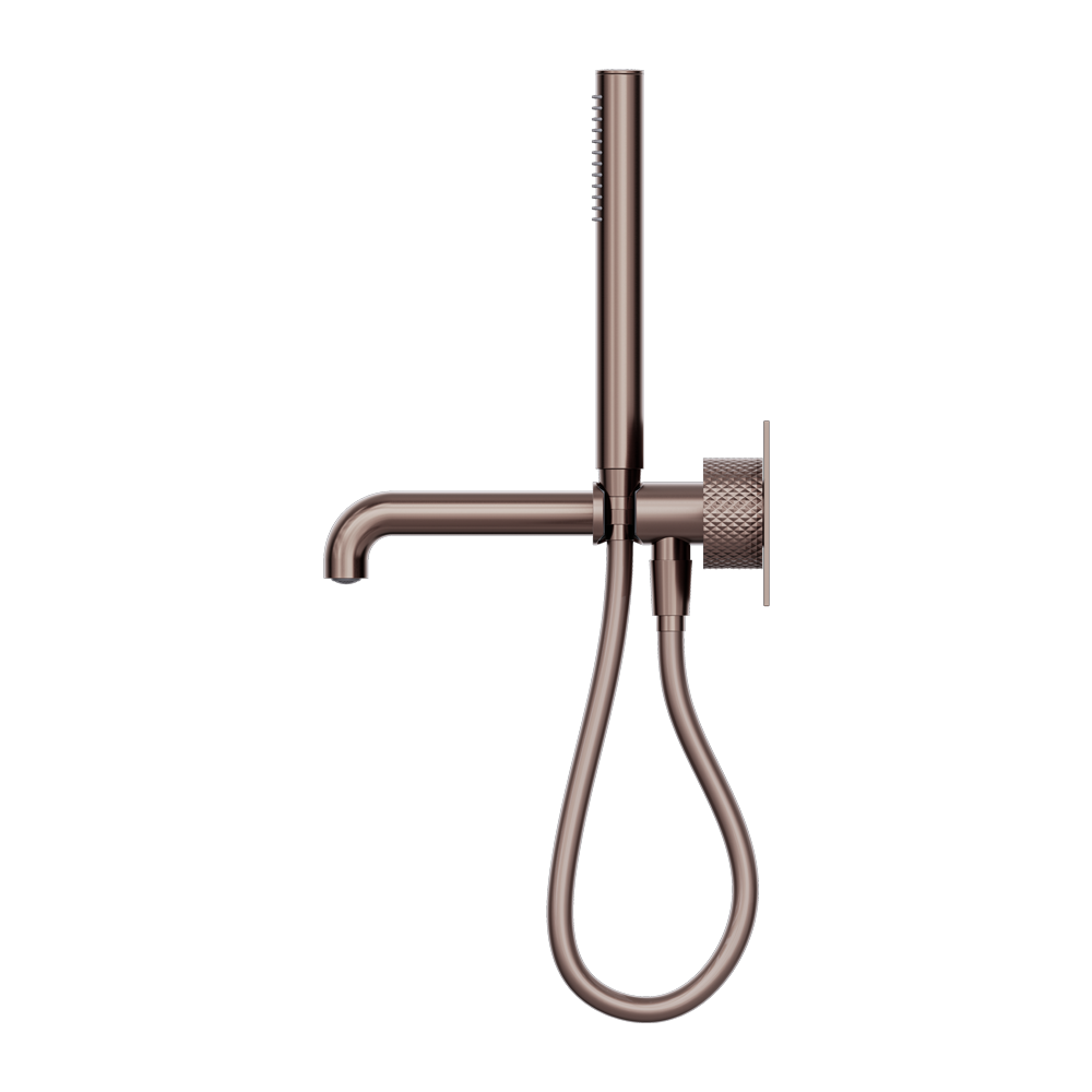 NERO OPAL PROGRESSIVE SHOWER SYSTEM WITH SPOUT BRUSHED BRONZE (AVAILABLE IN 230MM AND 250MM)