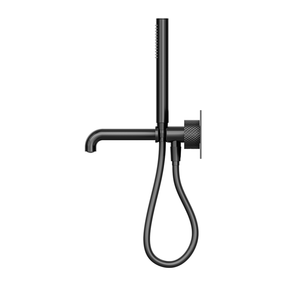 NERO OPAL PROGRESSIVE SHOWER SYSTEM WITH SPOUT GRAPHITE (AVAILABLE IN 230MM AND 250MM)