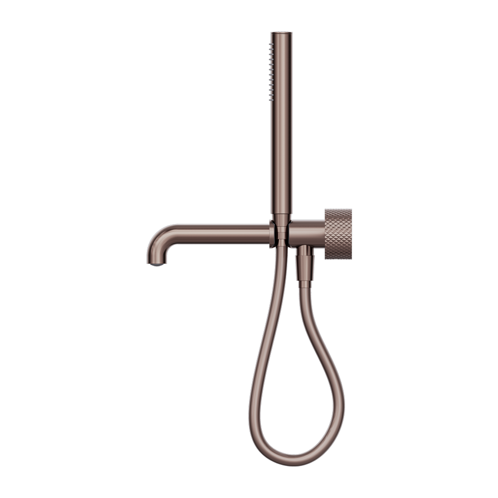 NERO OPAL PROGRESSIVE SHOWER SYSTEM SEPARATE PLATE WITH SPOUT BRUSHED BRONZE (AVAILABLE IN 230MM AND 250MM)