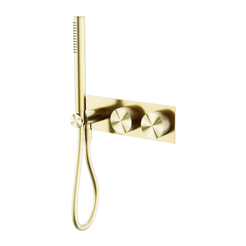 NERO OPAL PROGRESSIVE SHOWER SYSTEM 238MM BRUSHED GOLD