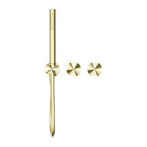 NERO OPAL PROGRESSIVE SHOWER SYSTEM SEPARATE PLATE 238MM BRUSHED GOLD