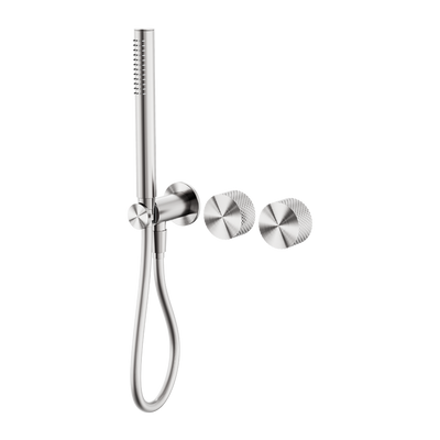 NERO OPAL PROGRESSIVE SHOWER SYSTEM SEPARATE PLATE 238MM BRUSHED NICKEL