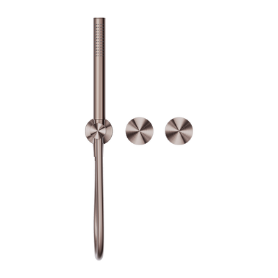 NERO OPAL PROGRESSIVE SHOWER SYSTEM SEPARATE PLATE 238MM BRUSHED BRONZE