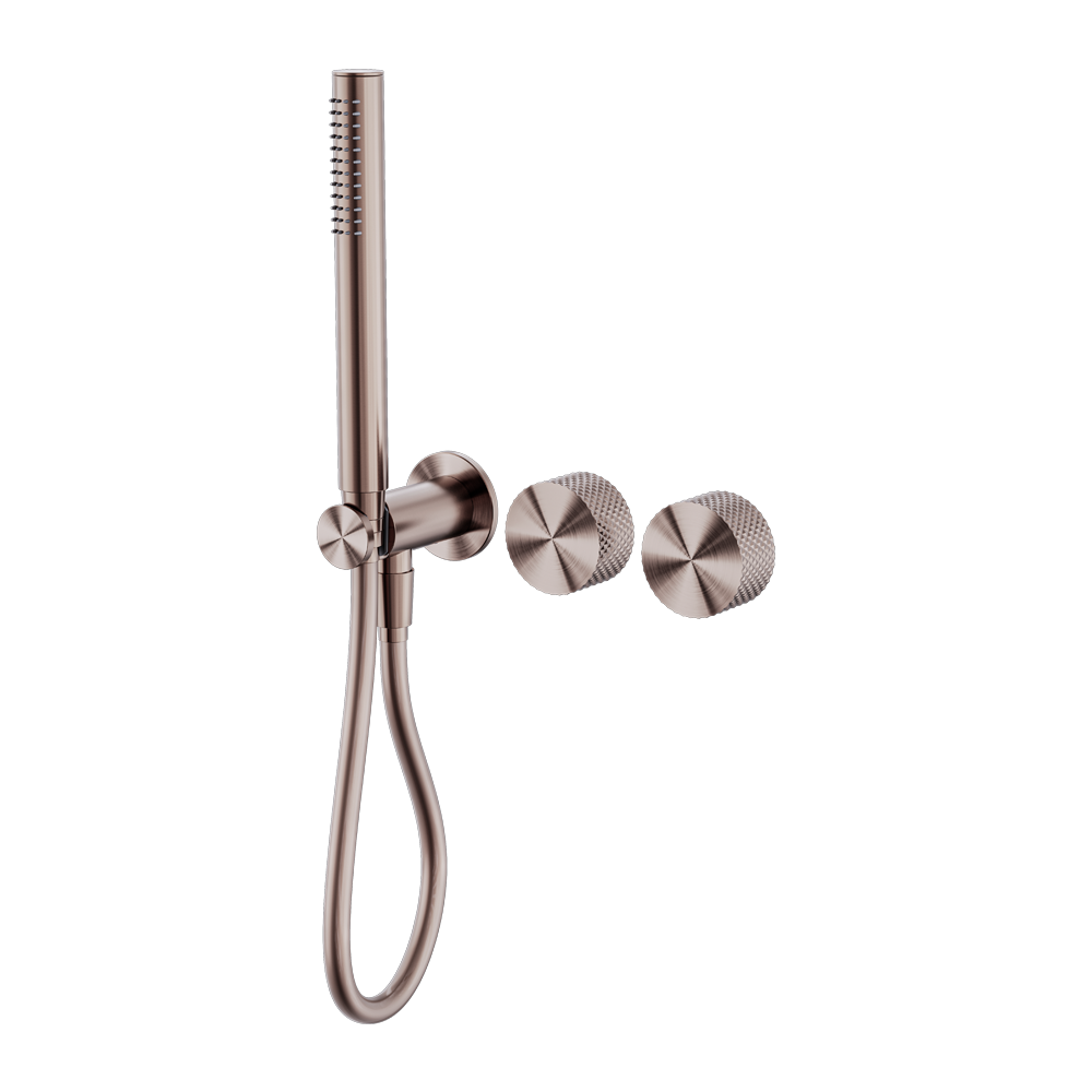 NERO OPAL PROGRESSIVE SHOWER SYSTEM SEPARATE PLATE 238MM BRUSHED BRONZE