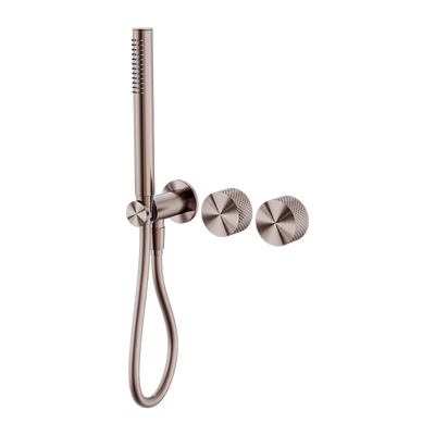 NERO OPAL PROGRESSIVE SHOWER SYSTEM SEPARATE PLATE 238MM BRUSHED BRONZE