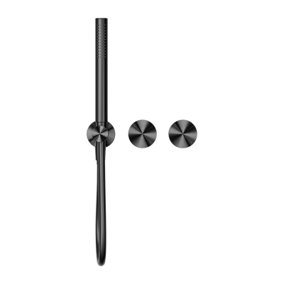 NERO OPAL PROGRESSIVE SHOWER SYSTEM SEPARATE PLATE 238MM GRAPHITE