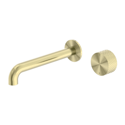NERO OPAL PROGRESSIVE WALL BASIN/ BATH SET BRUSHED GOLD (AVAILABLE IN 120MM, 160MM, 185MM, 230MM AND 260MM)