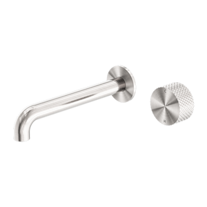 NERO OPAL PROGRESSIVE WALL BASIN / BATH SET BRUSHED NICKEL (AVAILABLE IN 120MM, 160MM, 185MM, 230MM AND 260MM)