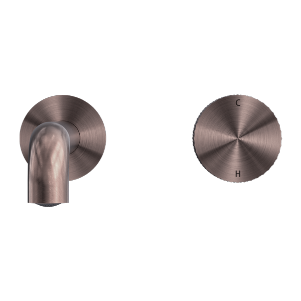 NERO OPAL PROGRESSIVE WALL BASIN/ BATH SET BRUSHED BRONZE (AVAILABLE IN 120MM, 160MM, 185MM, 230MM AND 260MM)