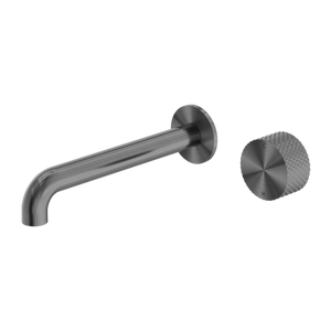 NERO OPAL PROGRESSIVE WALL BASIN/ BATH SET GRAPHITE (AVAILABLE IN 120MM, 160MM, 185MM, 230MM AND 260MM)