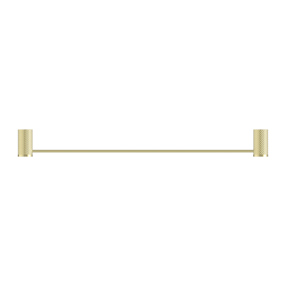 NERO OPAL NON-HEATED SINGLE TOWEL RAIL BRUSHED GOLD (AVAILABLE IN 600MM AND 800MM)