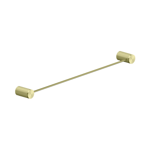 NERO OPAL NON-HEATED SINGLE TOWEL RAIL BRUSHED GOLD (AVAILABLE IN 600MM AND 800MM)