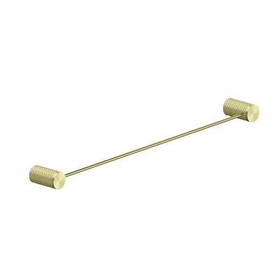 NERO OPAL NON-HEATED SINGLE TOWEL RAIL BRUSHED GOLD (AVAILABLE IN 600MM AND 800MM)