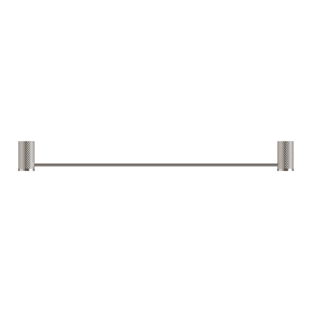NERO OPAL NON-HEATED SINGLE TOWEL RAIL BRUSHED NICKEL (AVAILABLE IN 600MM AND 800MM)