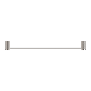 NERO OPAL NON-HEATED SINGLE TOWEL RAIL BRUSHED NICKEL (AVAILABLE IN 600MM AND 800MM)