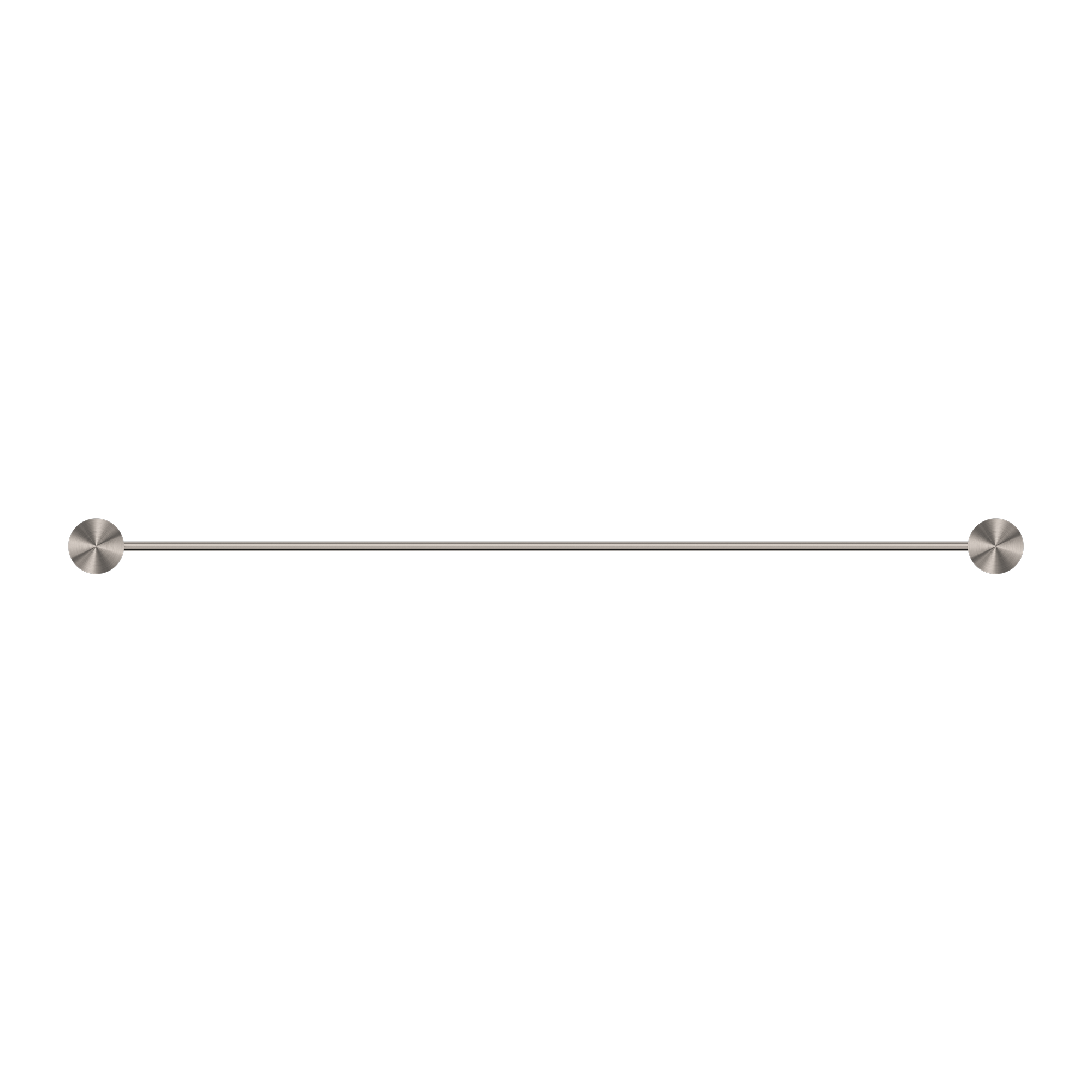NERO OPAL NON-HEATED SINGLE TOWEL RAIL BRUSHED NICKEL (AVAILABLE IN 600MM AND 800MM)