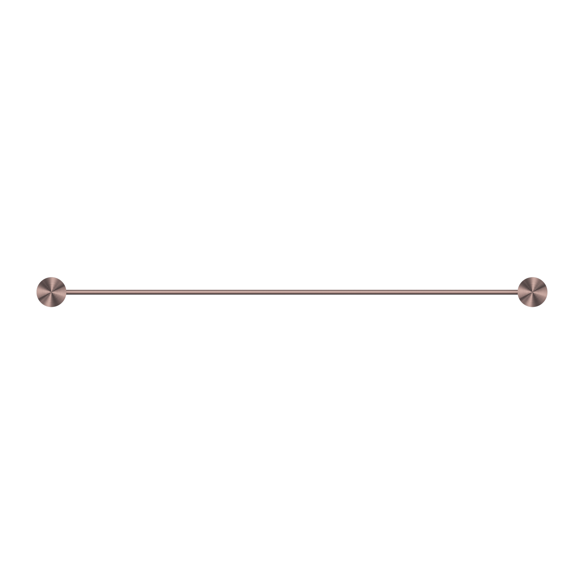NERO OPAL NON-HEATED SINGLE TOWEL RAIL BRUSHED BRONZE (AVAILABLE IN 600MM AND 800MM)