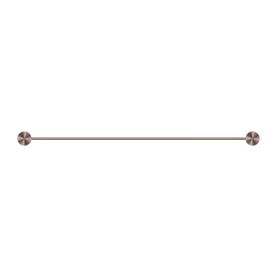 NERO OPAL NON-HEATED SINGLE TOWEL RAIL BRUSHED BRONZE (AVAILABLE IN 600MM AND 800MM)