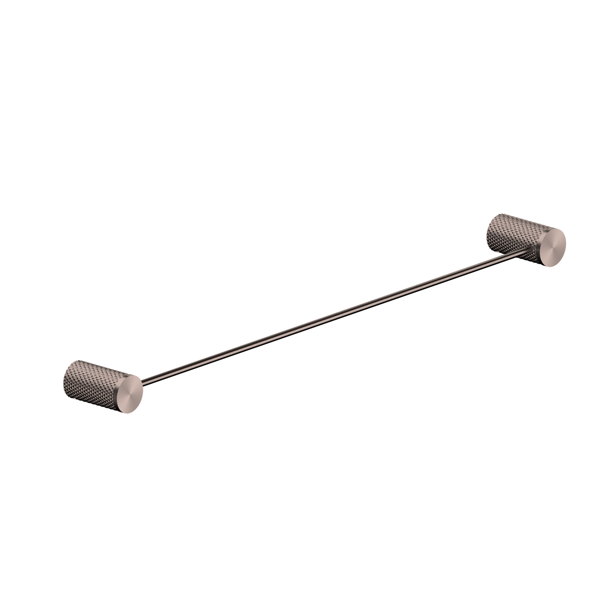 NERO OPAL NON-HEATED SINGLE TOWEL RAIL BRUSHED BRONZE (AVAILABLE IN 600MM AND 800MM)