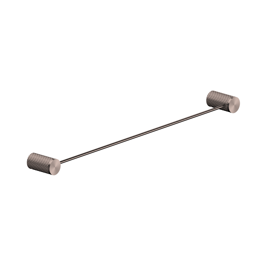 NERO OPAL NON-HEATED SINGLE TOWEL RAIL BRUSHED BRONZE (AVAILABLE IN 600MM AND 800MM)