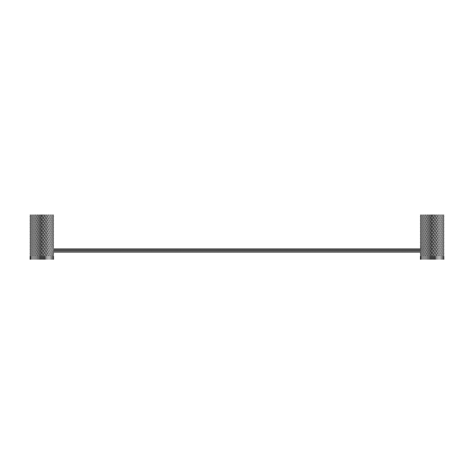 NERO OPAL NON-HEATED SINGLE TOWEL RAIL GRAPHITE (AVAILABLE IN 600MM AND 800MM)